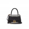 BALENCIAGA BLACK HOURGLASS SMALL LEATHER BAG  BALENCIAGA  MATCHESFASHION US (22.6*14.9*10.1cm)