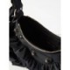 BALENCIAGA BLACK LE CAGOLE XS RUFFLED SPANDEX SHOULDER BAG  BALENCIAGA  MATCHESFASHION US (25.6*11.4*7.3cm)