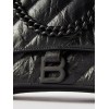 BALENCIAGA BLACK CRUSH M QUILTED CREASED LEATHER SHOULDER BAG  BALENCIAGA  MATCHESFASHION US (30.9*20.3*11.4cm)