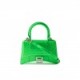 BALENCIAGA GREEN HOURGLASS XS CROCODILE-EFFECT LEATHER BAG  BALENCIAGA  MATCHESFASHION US (19*12.5*8cm)