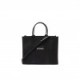 BALENCIAGA BLACK NEO NAVY M LEATHER-TRIMMED CANVAS TOTE BAG  BALENCIAGA  MATCHESFASHION US (34.5*25.9*12.9cm)