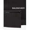 BALENCIAGA BLACK CABAS S LOGO-PRINT LEATHER-TRIM CANVAS TOTE BAG  BALENCIAGA  MATCHESFASHION US (35*25*19cm)