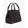 BALENCIAGA BLACK CABAS S LOGO-PRINT LEATHER-TRIM CANVAS TOTE BAG  BALENCIAGA  MATCHESFASHION US (35*25*19cm)