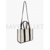 BALENCIAGA WHITE NEO NAVY S LEATHER-TRIMMED CANVAS TOTE BAG  BALENCIAGA  MATCHESFASHION US (28.4*20.8*11.4cm)