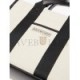 BALENCIAGA WHITE NEO NAVY S LEATHER-TRIMMED CANVAS TOTE BAG  BALENCIAGA  MATCHESFASHION US (28.4*20.8*11.4cm)