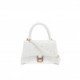 BALENCIAGA WHITE HOURGLASS S CROCODILE-EFFECT LEATHER BAG  BALENCIAGA  MATCHESFASHION US (22.5*15*10cm)