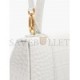 BALENCIAGA WHITE HOURGLASS S CROCODILE-EFFECT LEATHER BAG  BALENCIAGA  MATCHESFASHION US (22.5*15*10cm)