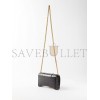 BALENCIAGA BLACK HOURGLASS CROCODILE-EFFECT LEATHER CROSS-BODY BAG  BALENCIAGA  MATCHESFASHION US (19.8*12.1*5cm)