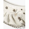 BALENCIAGA WHITE LE CAGOLE XS STUDDED LEATHER SHOULDER BAG  BALENCIAGA  MATCHESFASHION US (25.6*11.4*7.3cm)