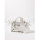 BALENCIAGA WHITE NEO CLASSIC CITY CROCODILE-EFFECT LEATHER BAG  BALENCIAGA  MATCHESFASHION US (22*14*9cm)