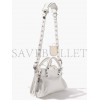 BALENCIAGA WHITE NEO CLASSIC CITY CROCODILE-EFFECT LEATHER BAG  BALENCIAGA  MATCHESFASHION US (22*14*9cm)