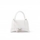 BALENCIAGA WHITE HOURGLASS S CROCODILE-EFFECT LEATHER BAG  BALENCIAGA  MATCHESFASHION US (22.8*15.2*9cm)