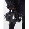 BALENCIAGA BLACK NEO CAGOLE CITY XS LEATHER BAG  BALENCIAGA  MATCHESFASHION US (25.6*17*11cm)