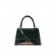 BALENCIAGA GREEN HOURGLASS S CROCODILE-EFFECT LEATHER BAG  BALENCIAGA  MATCHESFASHION US (22.5*15*10cm)