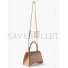 BALENCIAGA BEIGE HOURGLASS S CROCODILE-EFFECT LEATHER BAG  BALENCIAGA  MATCHESFASHION US (22.5*13.4*9.5cm)