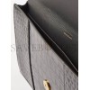 BALENCIAGA BLACK HOURGLASS CROCODILE-EFFECT LEATHER CLUTCH BAG  BALENCIAGA  MATCHESFASHION US (27*16*2cm)