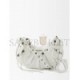 BALENCIAGA WHITE CAGOLE S LEATHER SHOULDER BAG  BALENCIAGA  MATCHESFASHION US (25*17.7*6cm)