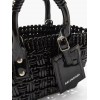 BALENCIAGA BLACK BISTRO XXS WOVEN FAUX-LEATHER BASKET BAG  BALENCIAGA  MATCHESFASHION US (16*14.5*7.5cm)