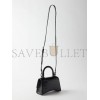 BALENCIAGA BLACK HOURGLASS XS  CROCODILE-EFFECT LEATHER BAG  BALENCIAGA  MATCHESFASHION US (19*12*6.6cm)