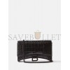 BALENCIAGA BLACK HOURGLASS CROC-EFFECT LEATHER CROSS-BODY BAG  BALENCIAGA  MATCHESFASHION US (20*12.1*10.6cm)