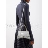 BALENCIAGA GREY HOURGLASS S CROCODILE-EFFECT LEATHER BAG  BALENCIAGA  MATCHESFASHION US (22.5*14*10cm)