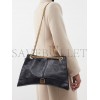 BALENCIAGA BLACK CRUSH LARGE CRACKLED-LEATHER SHOULDER BAG  BALENCIAGA  MATCHESFASHION US (39.3*24.8*12.7cm)