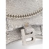 BALENCIAGA GREY HOURGLASS CRYSTAL-EMBELLISHED CROSS-BODY BAG  BALENCIAGA  MATCHESFASHION US (19.8*12.1*5cm)