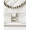 BALENCIAGA WHITE CRUSH S QUILTED CREASED-LEATHER SHOULDER BAG  BALENCIAGA  MATCHESFASHION US (25*14.9*10cm)