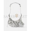 BALENCIAGA SILVER LE CAGOLE XS METALLIC-CANVAS SHOULDER BAG  BALENCIAGA  MATCHESFASHION US (25.4*12.7*7.3cm)