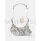 BALENCIAGA SILVER LE CAGOLE XS METALLIC-CANVAS SHOULDER BAG  BALENCIAGA  MATCHESFASHION US (25.4*12.7*7.3cm)