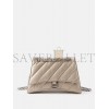 BALENCIAGA BEIGE CRUSH MEDIUM CREASED-LEATHER SHOULDER BAG  BALENCIAGA  MATCHESFASHION US (32*18*11cm)