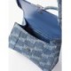 BALENCIAGA BLUE HOURGLASS MONOGRAMMED DENIM BAG  BALENCIAGA  MATCHESFASHION US (22.5*13.4*9.5cm)