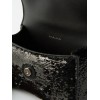 BALENCIAGA BLACK HOURGLASS XS SEQUINNED HANDBAG  BALENCIAGA  MATCHESFASHION US (19*12.1*7.6cm)