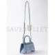 BALENCIAGA BLUE HOURGLASS XS DENIM HANDBAG  BALENCIAGA  MATCHESFASHION US (19*12.1*7.6cm)