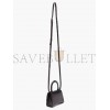 BALENCIAGA BLACK HOURGLASS MINI CROCODILE-EFFECT LEATHER BAG  BALENCIAGA  MATCHESFASHION US (12*8.5*4.3cm)