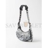 BALENCIAGA BLACK CAGOLE XS GRAFFITI-PRINT LEATHER SHOULDER BAG  BALENCIAGA  MATCHESFASHION US (25*12.1*7.1cm)