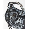 BALENCIAGA BLACK CAGOLE XS GRAFFITI-PRINT LEATHER SHOULDER BAG  BALENCIAGA  MATCHESFASHION US (25*12.1*7.1cm)