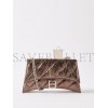 BALENCIAGA BROWN CRUSH QUILTED METALLIC CREASED-LEATHER WALLET  BALENCIAGA  MATCHESFASHION US (25*12.1*7.1cm)