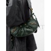 BALENCIAGA GREEN CAGOLE XS CROC-EFFECT LEATHER SHOULDER BAG  BALENCIAGA  MATCHESFASHION US (25.4*14*6cm)