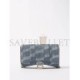 BALENCIAGA BLUE HOURGLASS LOGO-PRINT DENIM CROSS-BODY BAG  BALENCIAGA  MATCHESFASHION US (19.5*12*4cm)