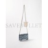 BALENCIAGA BLUE HOURGLASS LOGO-PRINT DENIM CROSS-BODY BAG  BALENCIAGA  MATCHESFASHION US (19.5*12*4cm)