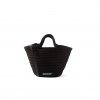 BALENCIAGA BLACK IBIZA WOVEN BASKET BAG  BALENCIAGA  MATCHESFASHION US (30.4*19.8*15.2cm)