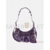 BALENCIAGA PURPLE LE CAGOLE XS METALLIC-LEATHER SHOULDER BAG  BALENCIAGA  MATCHESFASHION US (26*13*5cm)