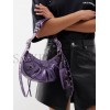 BALENCIAGA PURPLE LE CAGOLE XS METALLIC-LEATHER SHOULDER BAG  BALENCIAGA  MATCHESFASHION US (26*13*5cm)