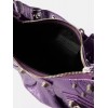 BALENCIAGA PURPLE LE CAGOLE XS METALLIC-LEATHER SHOULDER BAG  BALENCIAGA  MATCHESFASHION US (26*13*5cm)