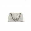 BALENCIAGA WHITE CRUSH S QUILTED CREASED-LEATHER SHOULDER BAG  BALENCIAGA  MATCHESFASHION US (25*14.9*10cm)