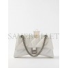 BALENCIAGA WHITE CRUSH S QUILTED CREASED-LEATHER SHOULDER BAG  BALENCIAGA  MATCHESFASHION US (25*14.9*10cm)