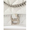 BALENCIAGA WHITE CRUSH S QUILTED CREASED-LEATHER SHOULDER BAG  BALENCIAGA  MATCHESFASHION US (25*14.9*10cm)