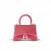 BALENCIAGA PINK HOURGLASS XS SEQUIN-LEATHER HANDBAG  BALENCIAGA  MATCHESFASHION US (19*12.1*7.6cm)