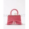 BALENCIAGA PINK HOURGLASS XS SEQUIN-LEATHER HANDBAG  BALENCIAGA  MATCHESFASHION US (19*12.1*7.6cm)